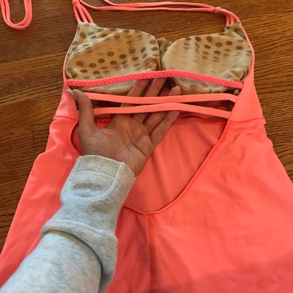 Lululemon spandex coral halter top - Picture 2 of 3